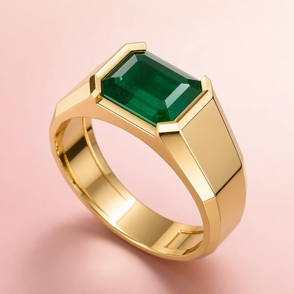 Bague Prisme Émeraude — vue produit