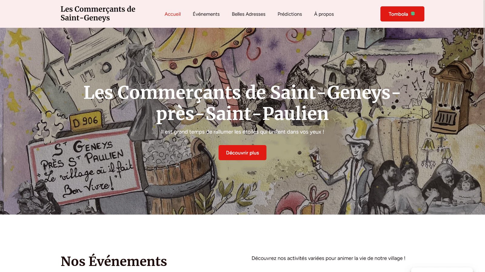 les commercants de saint geneys